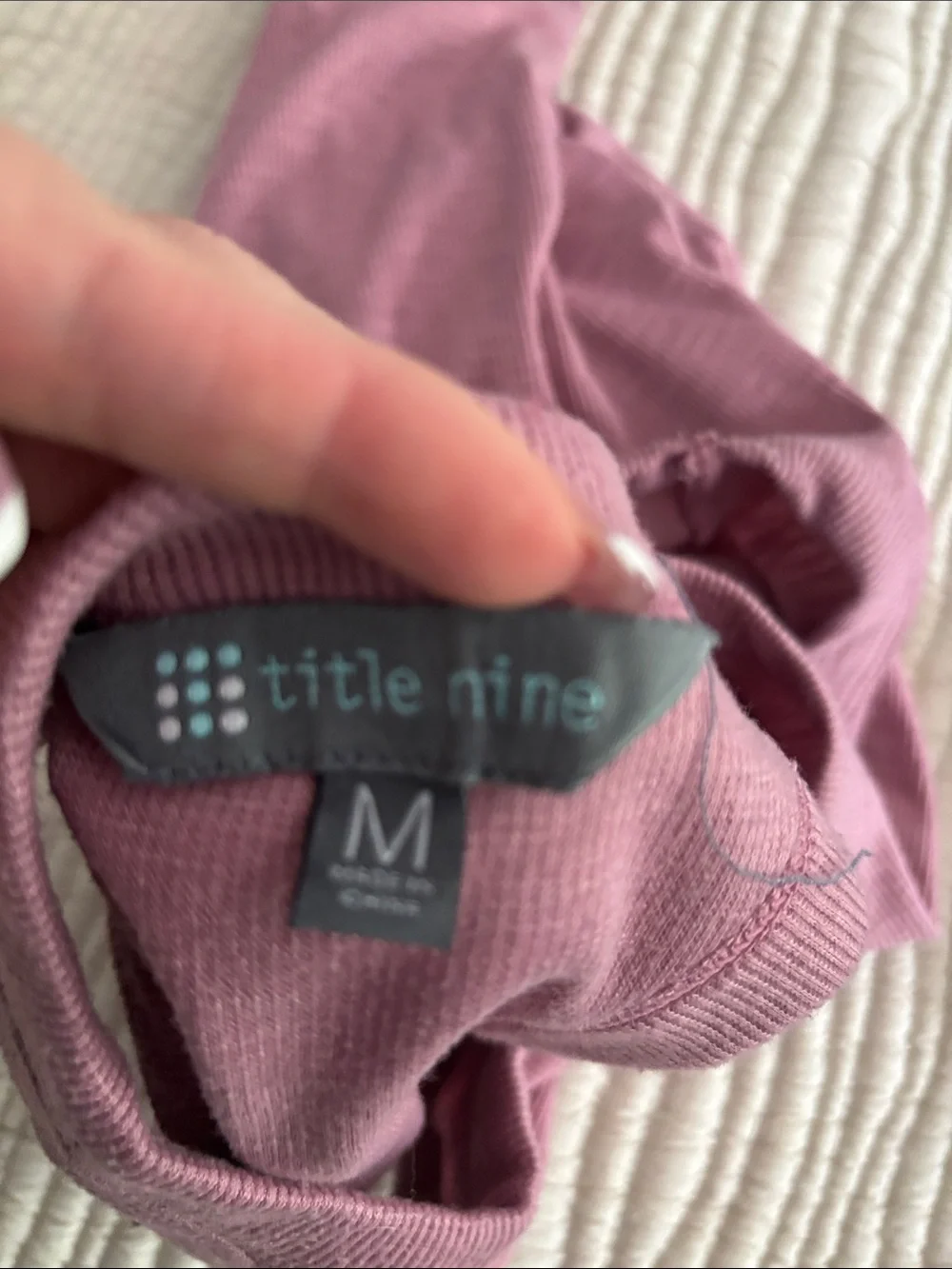 Title nine classic ribbed